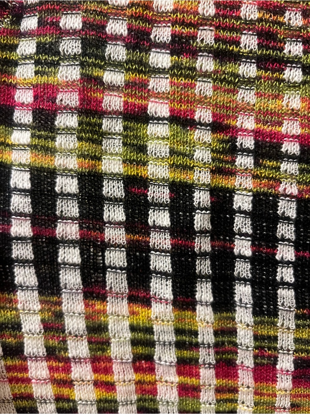 Worthington Womens Cardigan Size M Multicolor Open Knit Button Front Sweater NWT - Picture 4 of 8